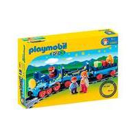 Playmobil 1.2.3. Night Train with Track