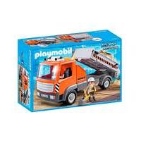 playmobil flatbed workmans truck