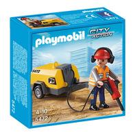 Playmobil Construction Worker with Jack Hammer 5472