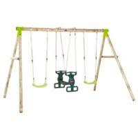 Plum Vervet Wooden Swing Set