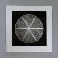 Platos Wooden Picture Square In White And Silver Frame