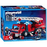 playmobil city life rescue ladder truck 3182