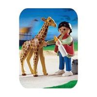 Playmobil Zoo Baby Giraffe with Zookeeper (3253)