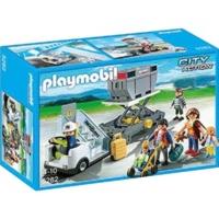 playmobil aircraft stairs with passengers and cargo 5262