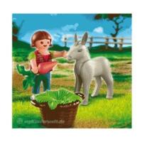 playmobil child with donkey 4740