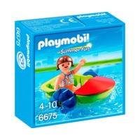 playmobil childrens paddle boat 6675