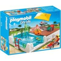 Playmobil City Life Pool Plus Patio Play Set (5575)