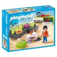 playmobil city life living room play set 5584