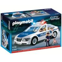 playmobil police car with flashing light 5184
