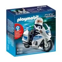 playmobil police motorcycle 5185