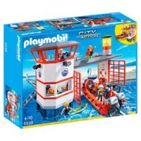 playmobil coast guard station with lighthouse 5539