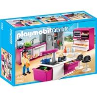 playmobil city life kitchen plus island play set 5582