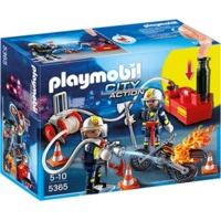 playmobil firefighters with hydrant 5365