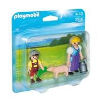 playmobil country woman and boy duo pack 5514