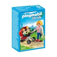 playmobil city life twin stroller 5573