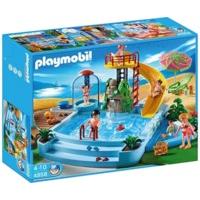 playmobil pool with water slide 4858