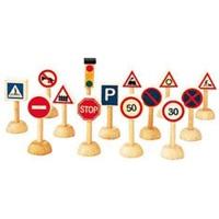 plan toys plancity set of traffic signs lights