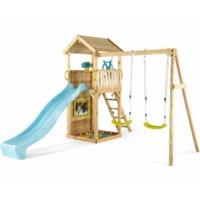 Plum Products Lookout Tower Wooden Climbing Frame with Swings