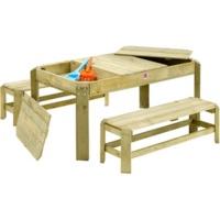 Plum Products Premium Wooden Activity Table & Benches