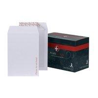 Plus Fabric Envelopes Prestige Board-backed Peel and Seal 120gsm White C4 [Pack 125]