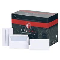 plus fabric envelopes wallet press seal 110gsm 89x152mm white pack 500