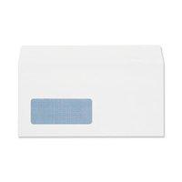 Plus Fabric Envelopes Wallet Press Seal Window 110gsm DL White [Pack 250]