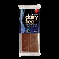 Plamil Foods Fairtrade Organic Alternative to Milk Chocolate 40g - 40 g