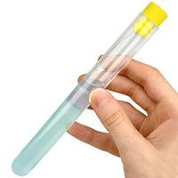 Plastic Test Tube Shots with Yellow Cap 0.7oz / 20ml (Set of 6)