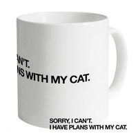 Plans With My Cat Mug