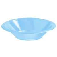 Plastic Party Bowls Light Blue
