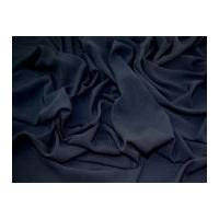 Plain Soft Polyester Dress Fabric Navy Blue