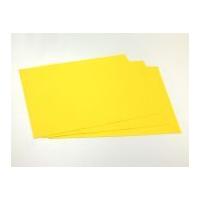 Plain Acrylic Felt Fabric A4 Rectangle 21cm x 29.7cm Yellow