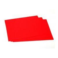 Plain Acrylic Felt Fabric A4 Rectangle 21cm x 29.7cm Red