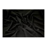 Plain Soft Polyester Dress Fabric Very Dark Brown