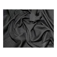 Plain Double Stretch Jersey Dress Fabric Black