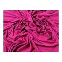 Plain Viscose & Lycra Stretch Jersey Knit Dress Fabric Deep Pink
