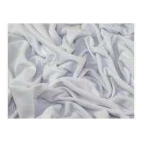 Plain Polyester Stretch Jersey Knit Dress Fabric White