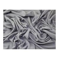 Plain Textured Stretch Jersey Knit Dress Fabric Grey