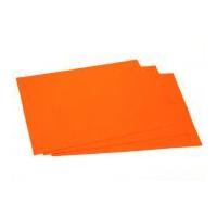 Plain Acrylic Felt Fabric A4 Rectangle 21cm x 29.7cm Jaffa Orange