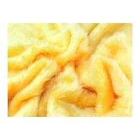 Plain Short Pile Fur Fabric Light Yellow