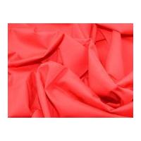 Plain Polycotton Dress Fabric Red