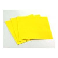 plain acrylic felt fabric 12 square 30cm yellow