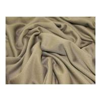 plain soft stretch jersey dress fabric mushroom brown