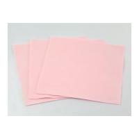 plain acrylic felt fabric 6 square 15cm pink