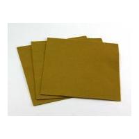 plain acrylic felt fabric 12 square 30cm gold