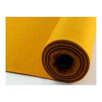 Plain Acrylic Felt Fabric Mini Roll 5m Mustard