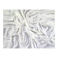 Plain Spun Polyester & Elastane Stretch Jersey Knit Dress Fabric Ivory