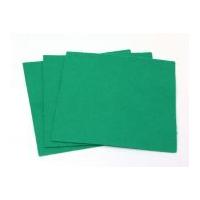 plain acrylic felt fabric 6 square 15cm viridian green