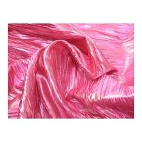Pleated Lame Fabric Cerise Pink