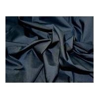 Plain Polycotton Dress Fabric Dark Navy Blue